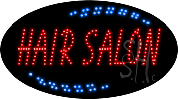 Hair Salon Animated LED Sign