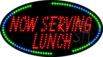 Now Serving Lunch Animated LED Sign