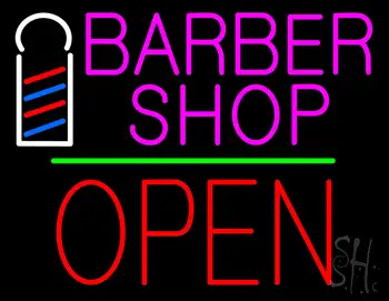 Pink Barber Shop Logo LED Neon Sign