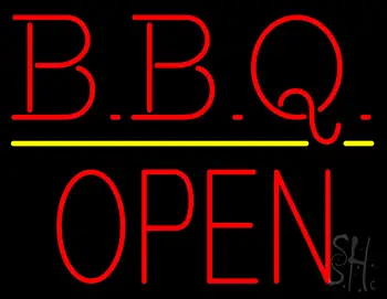 BBQ - Block Open LED Neon Sign