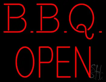 Block BBQ - Open LED Neon Sign