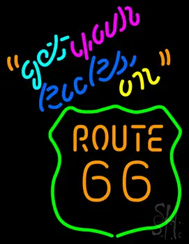 Get Your Kicks on Route 66 LED Neon Sign