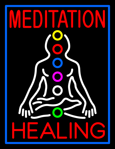 Custom Janey Meditation Healing LED Neon Sign 1