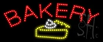Bakery Logo Animated LED Sign