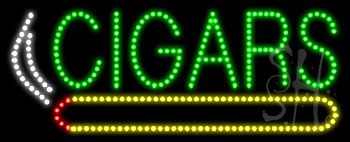 Cigars Logo Animated LED Sign
