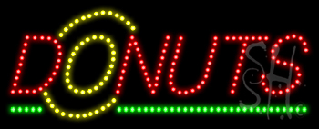 Donuts Logo Animated LED Sign