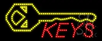 Keys Logo Animated LED Sign