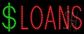$ Loans Animated LED Sign