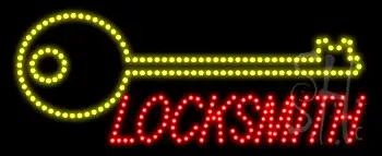 Locksmith Logo Animated LED Sign
