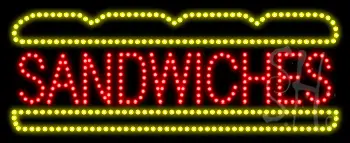 Sandwiches Logo Animated LED Sign
