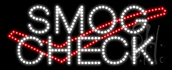 Smog Check Logo Animated LED Sign