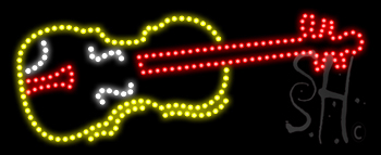 Violin Logo Animated LED Sign