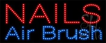 Nails Airbrush Animated LED Sign