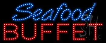 Seafood Buffet Animated LED Sign