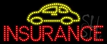 Auto Insurance Logo Animated LED Sign