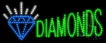 diamonds Logo Animated LED Sign