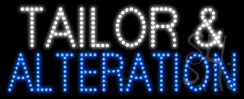 Tailor and Alteration Animated LED Sign
