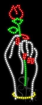 Nails Logo Animated LED Sign