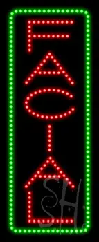 Facial (vertical) Animated LED Sign