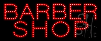 Barber Shop Logo Animated LED Sign