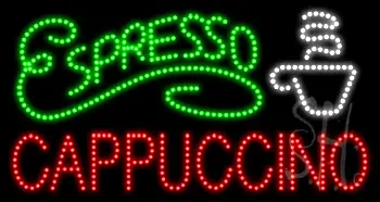 Espresso Cappuccino Animated LED Sign