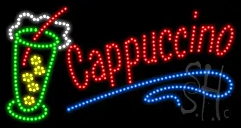 Cappuccino (ice cup) Animated LED Sign