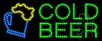 Cold Beer Animated LED Sign