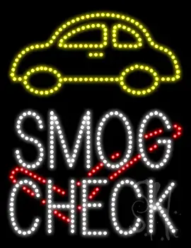 Smog Check Animated LED Sign