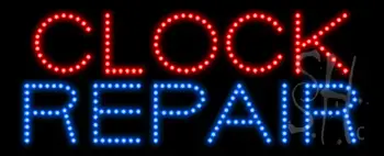 Clock Repair Animated LED Sign