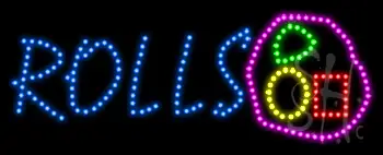 Rolls Animated LED Sign