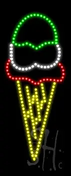 Ice Cream Logo Animated LED Sign
