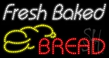 Fresh Baked Bread Animated LED Sign