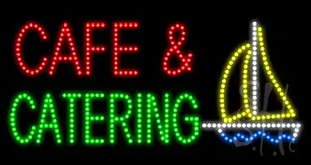 Cafe and Catering Animated LED Sign