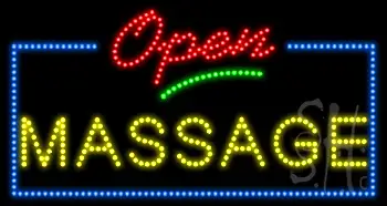 Open Massage Animated LED Sign