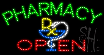 Pharmacy Open Animated LED Sign