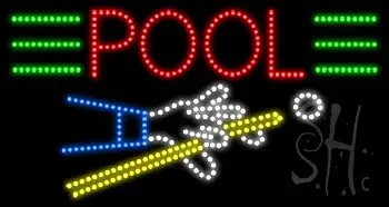 Pool Animated LED Sign