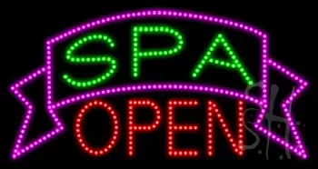 Spa Open Animated LED Sign