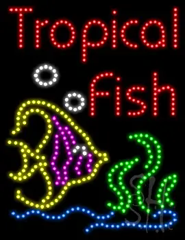 Tropical Fish Animated LED Sign