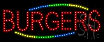 Burgers Animated LED Sign