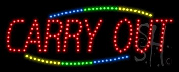 Carry Out Animated LED Sign