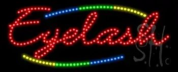 Eyelash Animated LED Sign