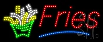 Fries Animated LED Sign