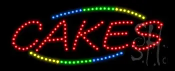 Cakes Animated LED Sign