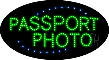 Passport Photo Animated LED Sign