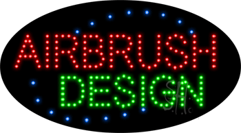 Airbrush Design Animated LED Sign