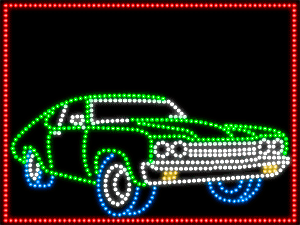 Custom Stock Car Blank Animated LED Sign