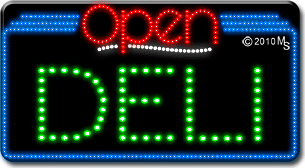 Deli Open Animated LED Sign