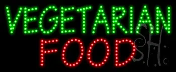 Vegetarian Food LED Sign