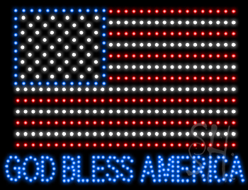 God Bless America LED Sign