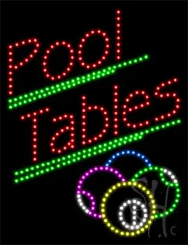 Pool Tables LED Sign